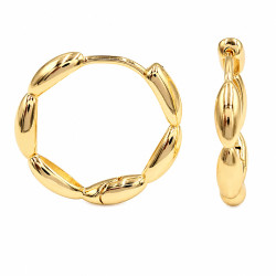 Kolczyki CM miedź pozłacana 14k [ 2,3 cm ] - MF43451