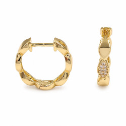 Kolczyki CM miedź pozłacana 14k [ 1,6 cm ] - MF44428