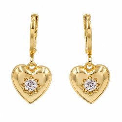 Kolczyki CM miedź pozłacana 14k [ 2,5 cm ] - MF43471