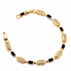 Bransoletka CM miedź pozłacana 14k [ 16-18 cm ] - MF43513