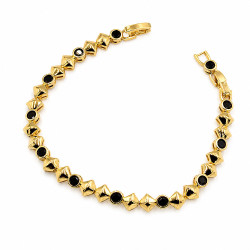 Bransoletka CM miedź pozłacana 14k [ 17-19 cm ] - MF43515