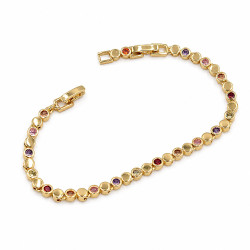 Bransoletka CM miedź pozłacana 14k [ 17-19 cm ] - MF43518