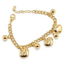 Bransoletka CM miedź pozłacana 14k [ 17+3 cm ] - MF43490