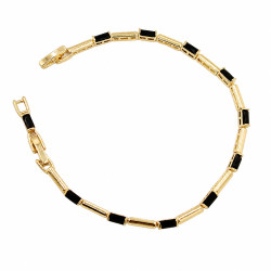 Bransoletka CM miedź pozłacana 14k [ 17-19 cm ] - MF43523