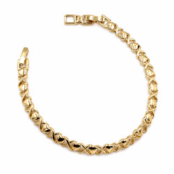 Bransoletka CM miedź pozłacana 14k [ 17-19 cm ] - MF43553