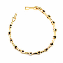 Bransoletka CM miedź pozłacana 14k [ 18-20 cm ] - MF43519