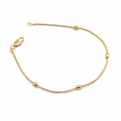 Bransoletka CM miedź pozłacana 14k [ 19 cm ] - MF43557