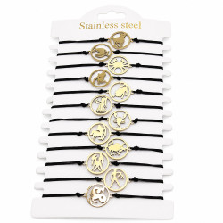 Bransoletka Stal 316L [ zodiak ] - MF14122-2