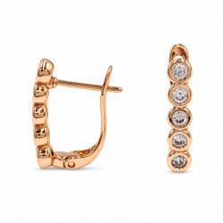 Kolczyki Xuping pozłacane 18k [ 1,7 cm ] - MF43406