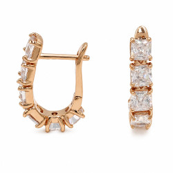Kolczyki Xuping pozłacane 18k [ 2 cm ] - MF43417