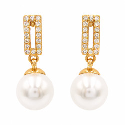 Kolczyki Xuping pozłacane 18k [ 2,4 cm ] - MF43359