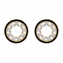 Kolczyki Xuping pozłacane 18k [ 1,2 cm ] - MF43365