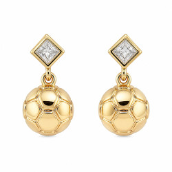 Kolczyki Xuping pozłacane 18k [ 1,5 cm ] - MF43357