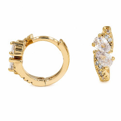 Kolczyki Xuping pozłacane 18k [ 1,2 cm ] - MF40852-1