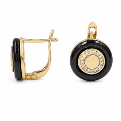 Kolczyki Xuping pozłacane 18k [ 1,2 cm ] - MF44713