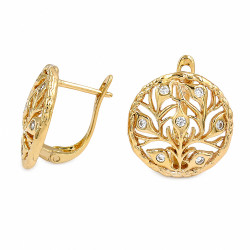 Kolczyki Xuping pozłacane 18k [ 1,6 cm ] - MF43247