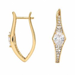 Kolczyki Xuping pozłacane 18k [ 2,8 cm ] - MF40885