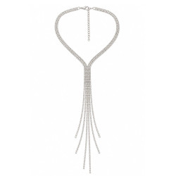 Naszyjnik dżetowy [ 40+7+23 cm ] - MF42317S