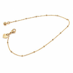 Bransoletka Xuping pozłacana 18k [ 25 cm Na Kostkę ] - MF43153