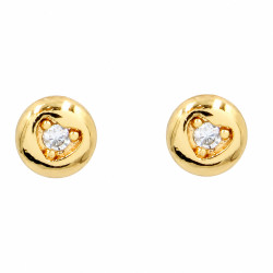 Kolczyki Xuping pozłacane 18k [ 8 mm ] - MF42064-A