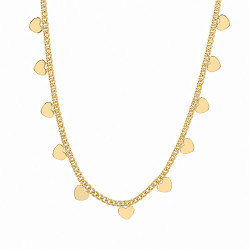 Naszyjnik CM miedź pozłacana 14k [ 40 + 5 cm ] - MF43454