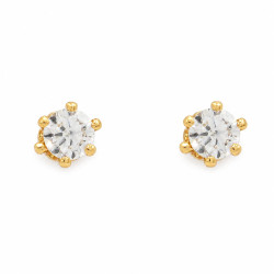 Kolczyki Xuping pozłacane 18k [ 2 mm ] - MF42063-A