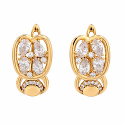 Kolczyki Xuping pozłacane 18k [ 1,8 cm ] - MF43335