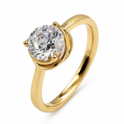 Pierścionek Xuping pozłacany 18k - MF40975