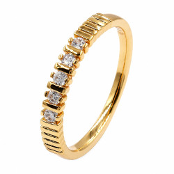 Pierścionek Xuping pozłacany 18k - MF43336