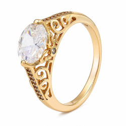 Pierścionek Xuping pozłacany 18k - MF43338