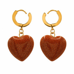 Kolczyki Stal 316L [ piasek pustyni 4 cm ] - MF39487ER2