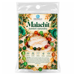 Bransoletka z kamieni naturalnych [ malachit 6 mm ] - MF43700-61