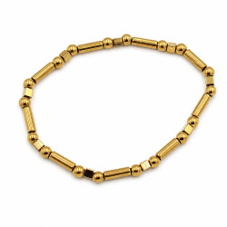 Bransoletka Stal 316L [ hematyt ] - MF4399672
