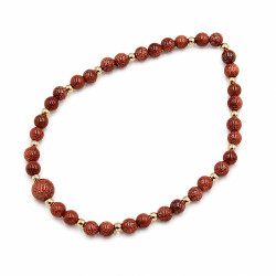 Bransoletka z kamieni naturalnych [ piasek pustyni 4 mm ] - B15005