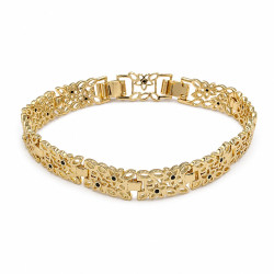 Bransoletka CM miedź pozłacana 14k [ 18-20 cm ] - MF45642