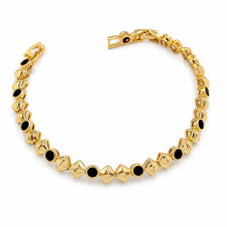 Bransoletka CM miedź pozłacana 14k [ 17-19 cm ] - MF45638