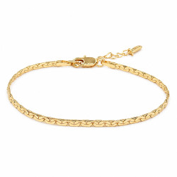 Bransoletka CM miedź pozłacana 14k [ 17+3 cm ] - MF45411