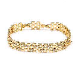 Bransoletka CM miedź pozłacana 14k [ 17-19 cm ] - MF45577