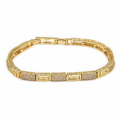 Bransoletka CM miedź pozłacana 14k [ 17-19 cm ] - MF45193