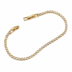 Bransoletka CM miedź pozłacana 14k [ 17-19 cm ] - MF45263