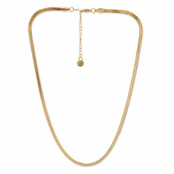 Naszyjnik Merebilo Stal 316L [ złoty 40+5 cm ] - MF45314