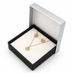 Elegancki zestaw biżuterii Merebilo w pudełku Stal 316L - MF45389-G