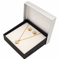 Elegancki zestaw biżuterii Merebilo w pudełku Stal 316L - MF45375-G