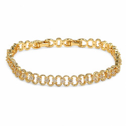 Bransoletka CM miedź pozłacana 14k [ 17-19 cm ] - MF45397