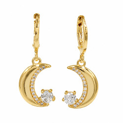 Kolczyki CM miedź pozłacana 14k [ 3 cm ] - MF45251