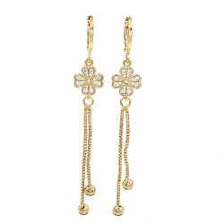 Kolczyki CM miedź pozłacana 14k [ 7 cm ] - MF45534