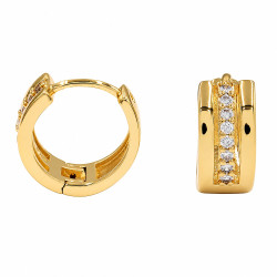 Kolczyki CM miedź pozłacana 14k [ 1,5 cm ] - MF45516