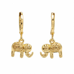 Kolczyki CM miedź pozłacana 14k [ 2,3 cm ] - MF45523
