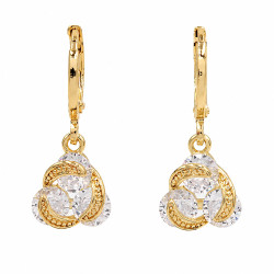 Kolczyki CM miedź pozłacana 14k [ 2,5 cm ] - MF45548-2