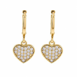 Kolczyki CM miedź pozłacana 14k [ 2,5 cm ] - MF45541